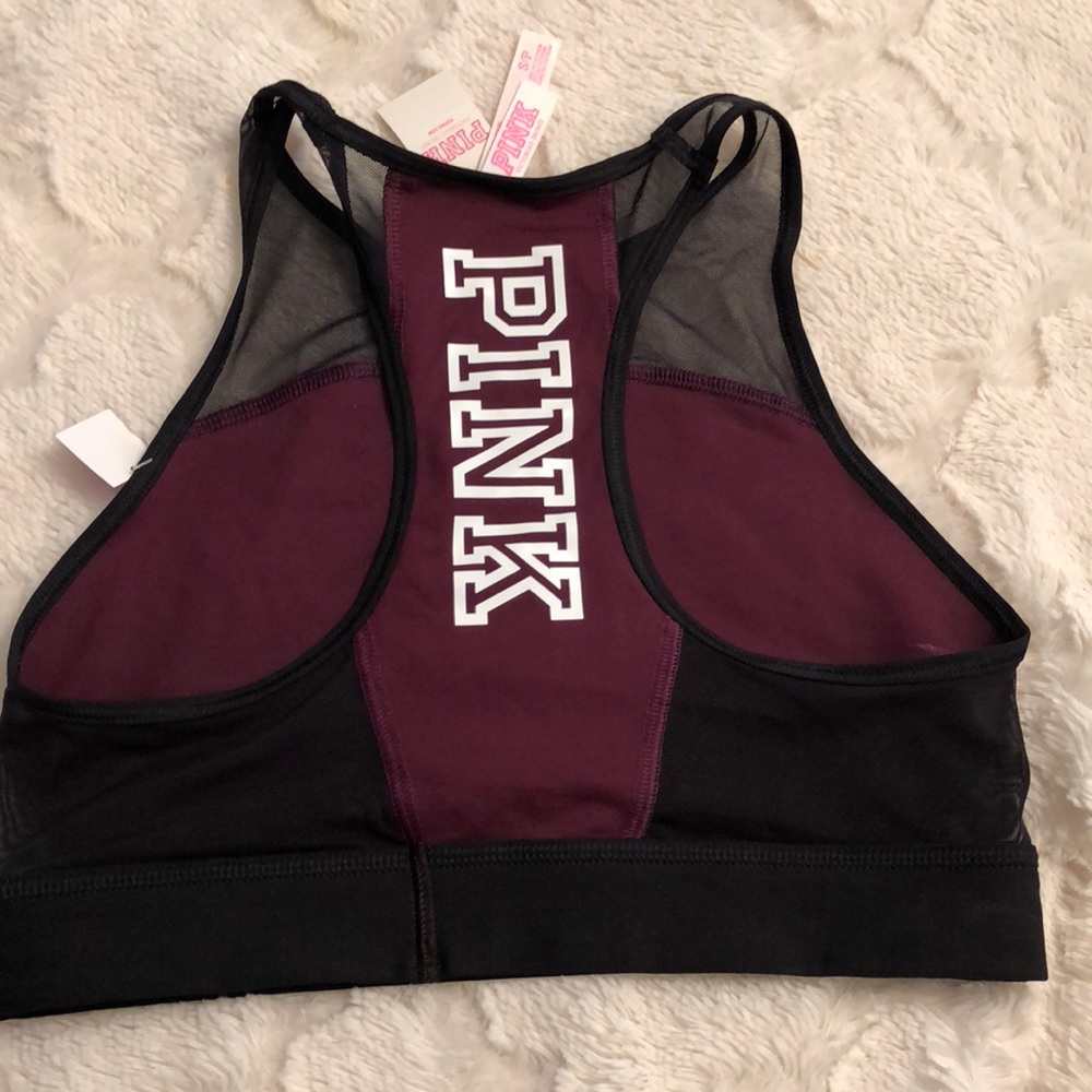 PINK NWT high neck sports bra